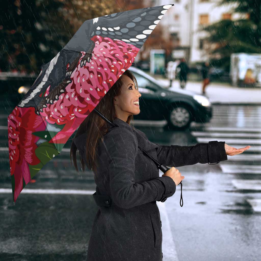 Personalised Tasmanian Devil Australia Umbrella Waratah Indigenous Art - Aussie Hoodie