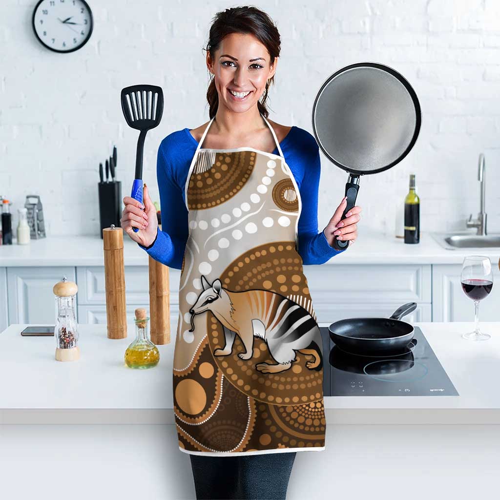 Numbat Australia Apron Myrmecobius Fasciatus Indigenous Art - Aussie Hoodie