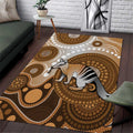 Numbat Australia Area Rug Myrmecobius Fasciatus Indigenous Art - Aussie Hoodie