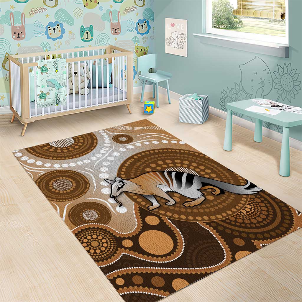 Numbat Australia Area Rug Myrmecobius Fasciatus Indigenous Art - Aussie Hoodie