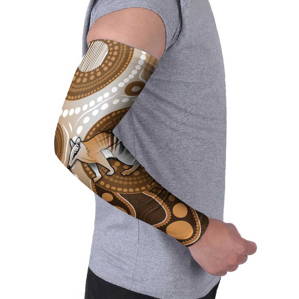 Numbat Australia Arm Sleeves Myrmecobius Fasciatus Indigenous Art - Aussie Hoodie