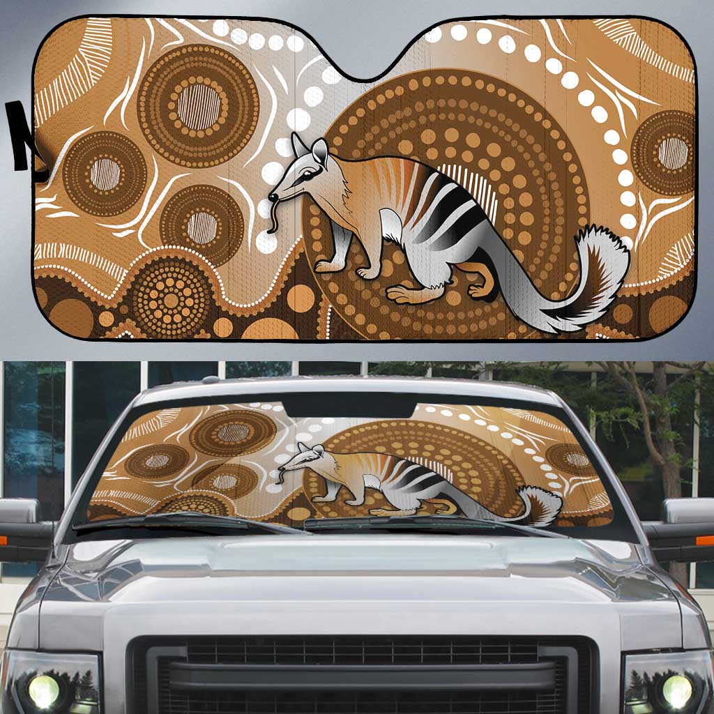 Numbat Australia Auto Sun Shade Myrmecobius Fasciatus Indigenous Art - Aussie Hoodie