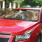 Numbat Australia Auto Sun Shade Myrmecobius Fasciatus Indigenous Art - Aussie Hoodie