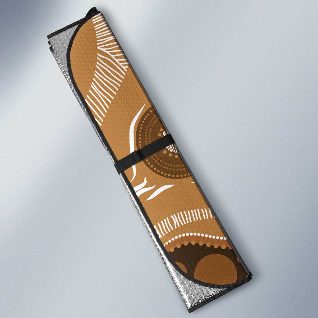 Numbat Australia Auto Sun Shade Myrmecobius Fasciatus Indigenous Art - Aussie Hoodie