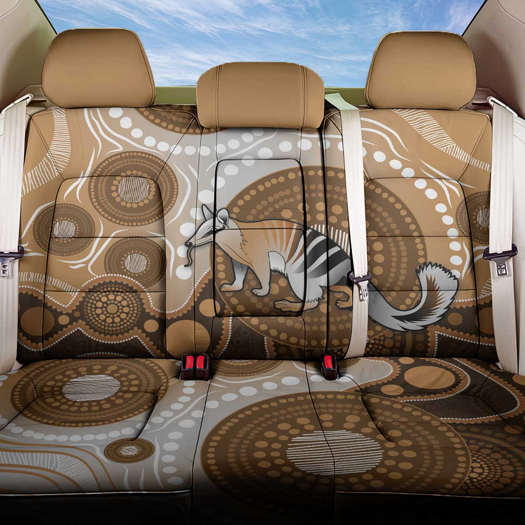 Numbat Australia Back Car Seat Cover Myrmecobius Fasciatus Indigenous Art - Aussie Hoodie