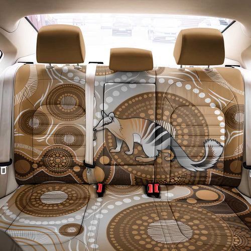 Numbat Australia Back Car Seat Cover Myrmecobius Fasciatus Indigenous Art - Aussie Hoodie