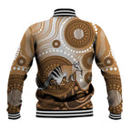 Numbat Australia Baseball Jacket Myrmecobius Fasciatus Indigenous Art - Aussie Hoodie