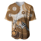 Numbat Australia Baseball Jersey Myrmecobius Fasciatus Indigenous Art - Aussie Hoodie