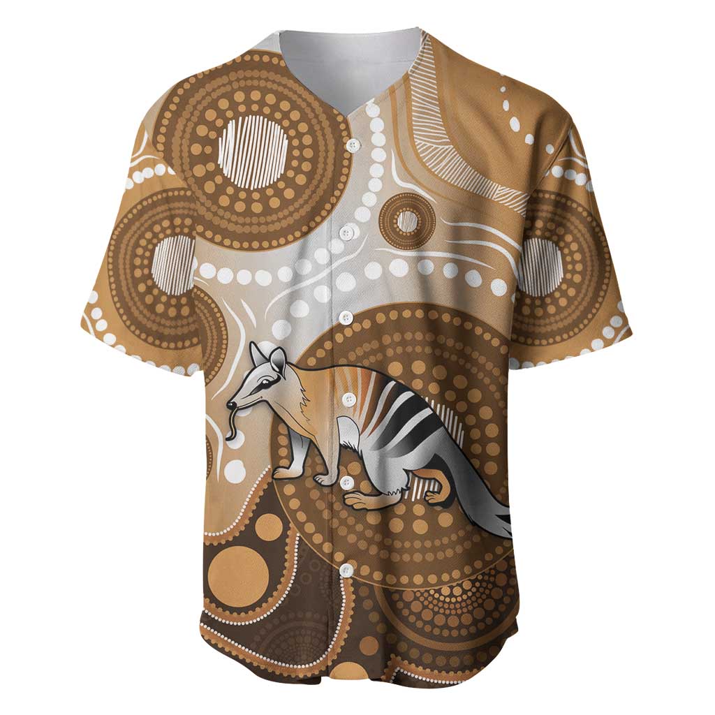 Numbat Australia Baseball Jersey Myrmecobius Fasciatus Indigenous Art - Aussie Hoodie