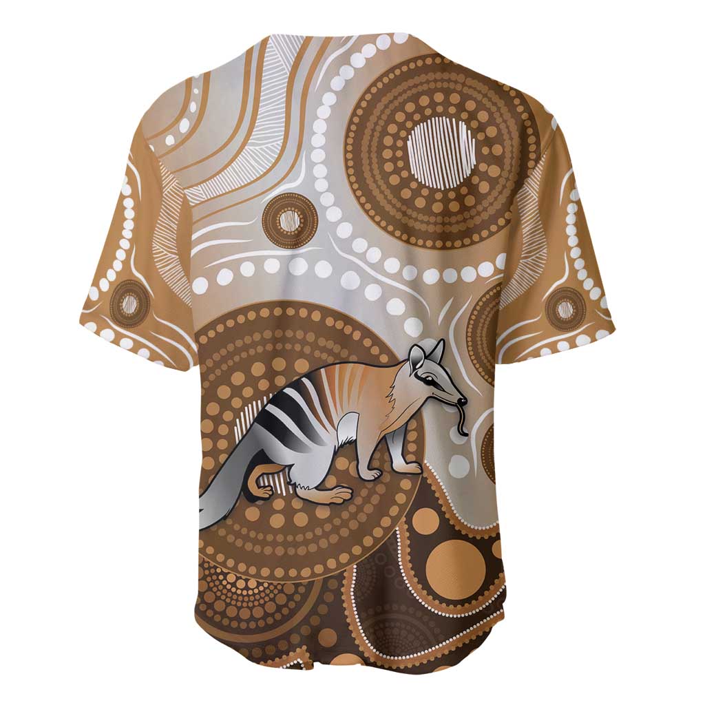 Numbat Australia Baseball Jersey Myrmecobius Fasciatus Indigenous Art - Aussie Hoodie