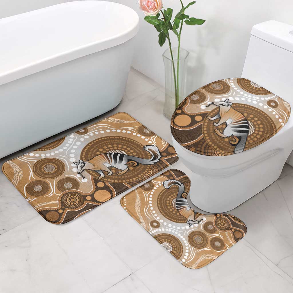 Numbat Australia Bathroom Set Myrmecobius Fasciatus Indigenous Art - Aussie Hoodie