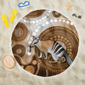 Numbat Australia Beach Blanket Myrmecobius Fasciatus Indigenous Art - Aussie Hoodie