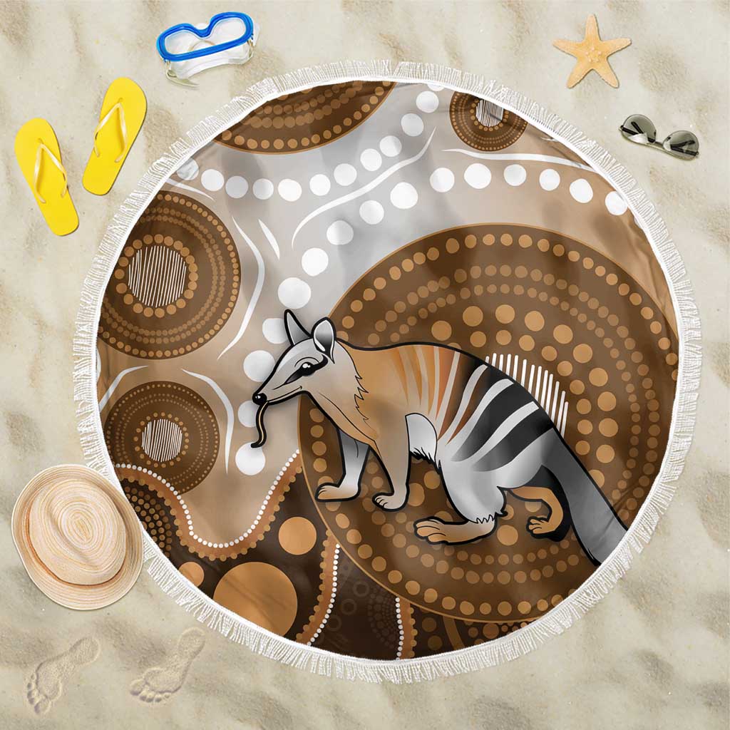 Numbat Australia Beach Blanket Myrmecobius Fasciatus Indigenous Art - Aussie Hoodie