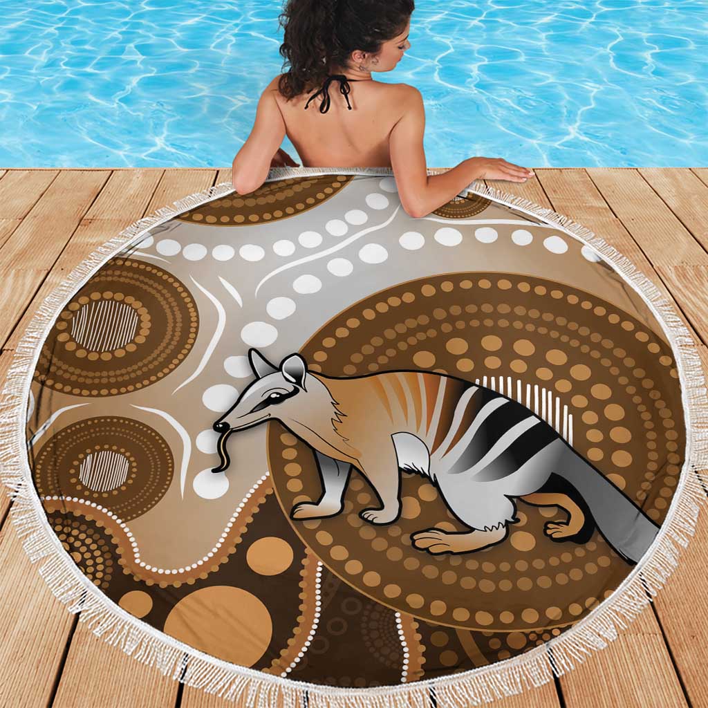 Numbat Australia Beach Blanket Myrmecobius Fasciatus Indigenous Art - Aussie Hoodie