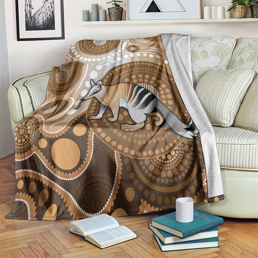 Numbat Australia Blanket Myrmecobius Fasciatus Indigenous Art - Aussie Hoodie