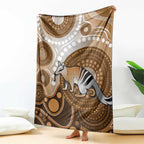 Numbat Australia Blanket Myrmecobius Fasciatus Indigenous Art - Aussie Hoodie