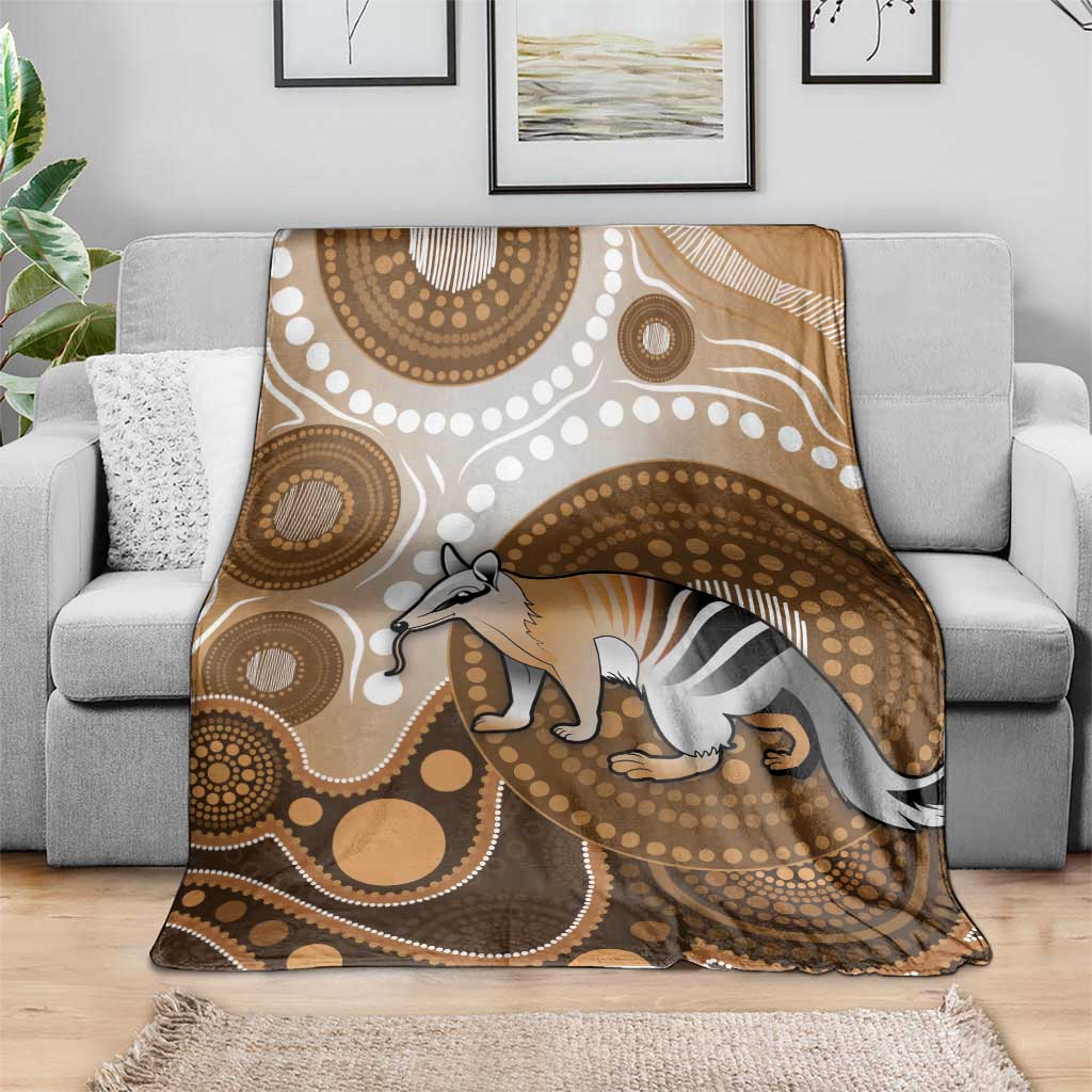 Numbat Australia Blanket Myrmecobius Fasciatus Indigenous Art - Aussie Hoodie
