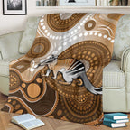 Numbat Australia Blanket Myrmecobius Fasciatus Indigenous Art - Aussie Hoodie
