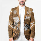 Numbat Australia Blazer Myrmecobius Fasciatus Indigenous Art - Aussie Hoodie