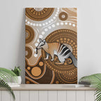 Numbat Australia Canvas Wall Art Myrmecobius Fasciatus Indigenous Art - Aussie Hoodie