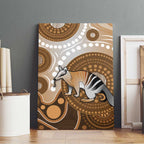 Numbat Australia Canvas Wall Art Myrmecobius Fasciatus Indigenous Art - Aussie Hoodie