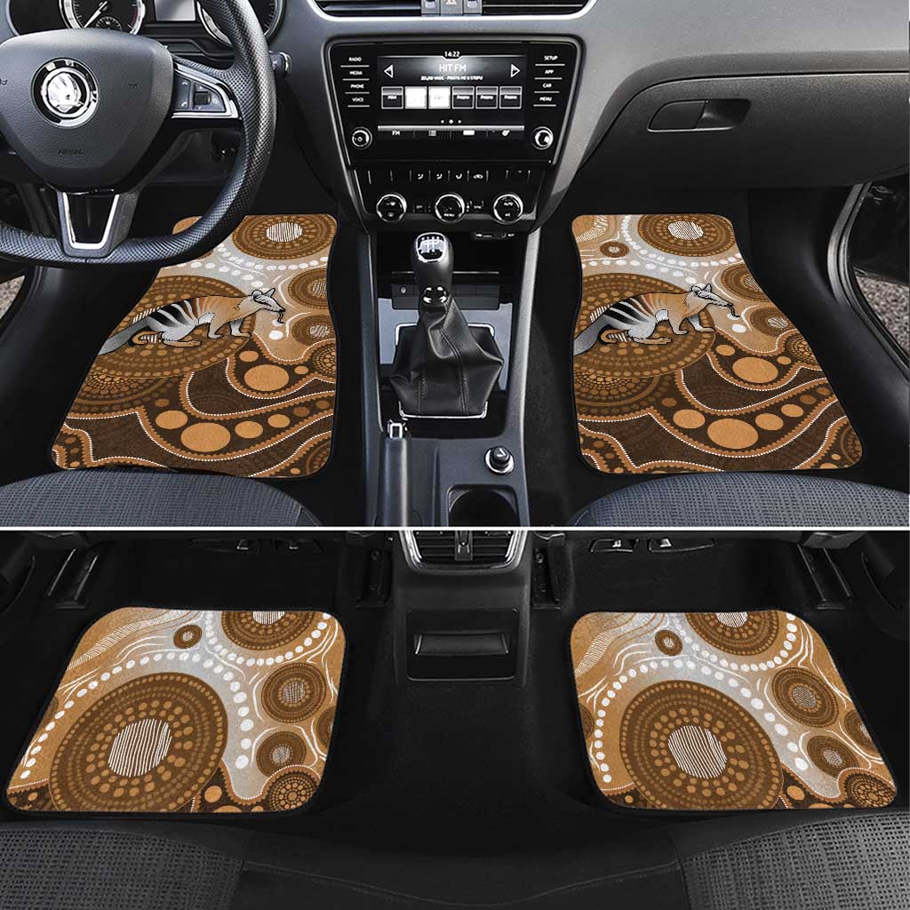 Numbat Australia Car Mats Myrmecobius Fasciatus Indigenous Art - Aussie Hoodie