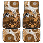 Numbat Australia Car Mats Myrmecobius Fasciatus Indigenous Art - Aussie Hoodie