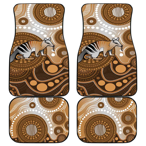 Numbat Australia Car Mats Myrmecobius Fasciatus Indigenous Art - Aussie Hoodie
