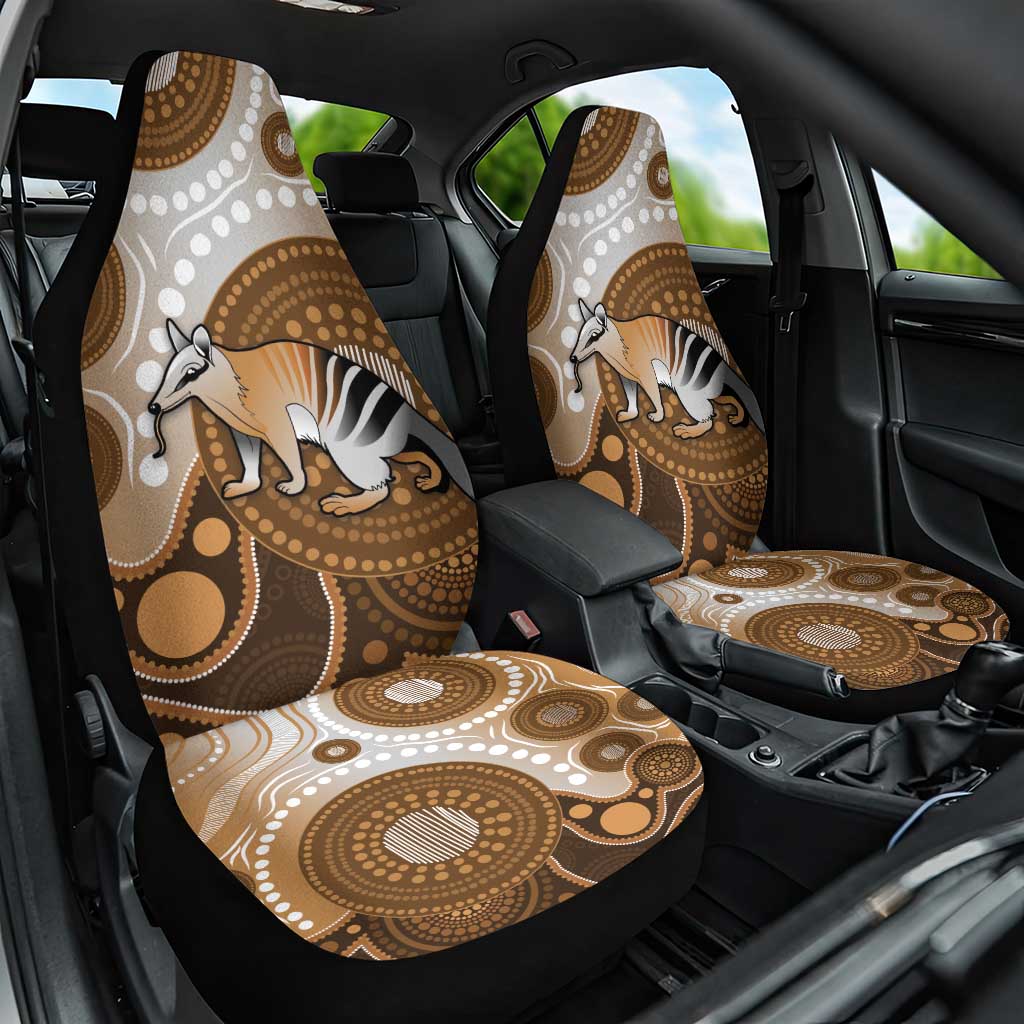 Numbat Australia Car Seat Cover Myrmecobius Fasciatus Indigenous Art - Aussie Hoodie