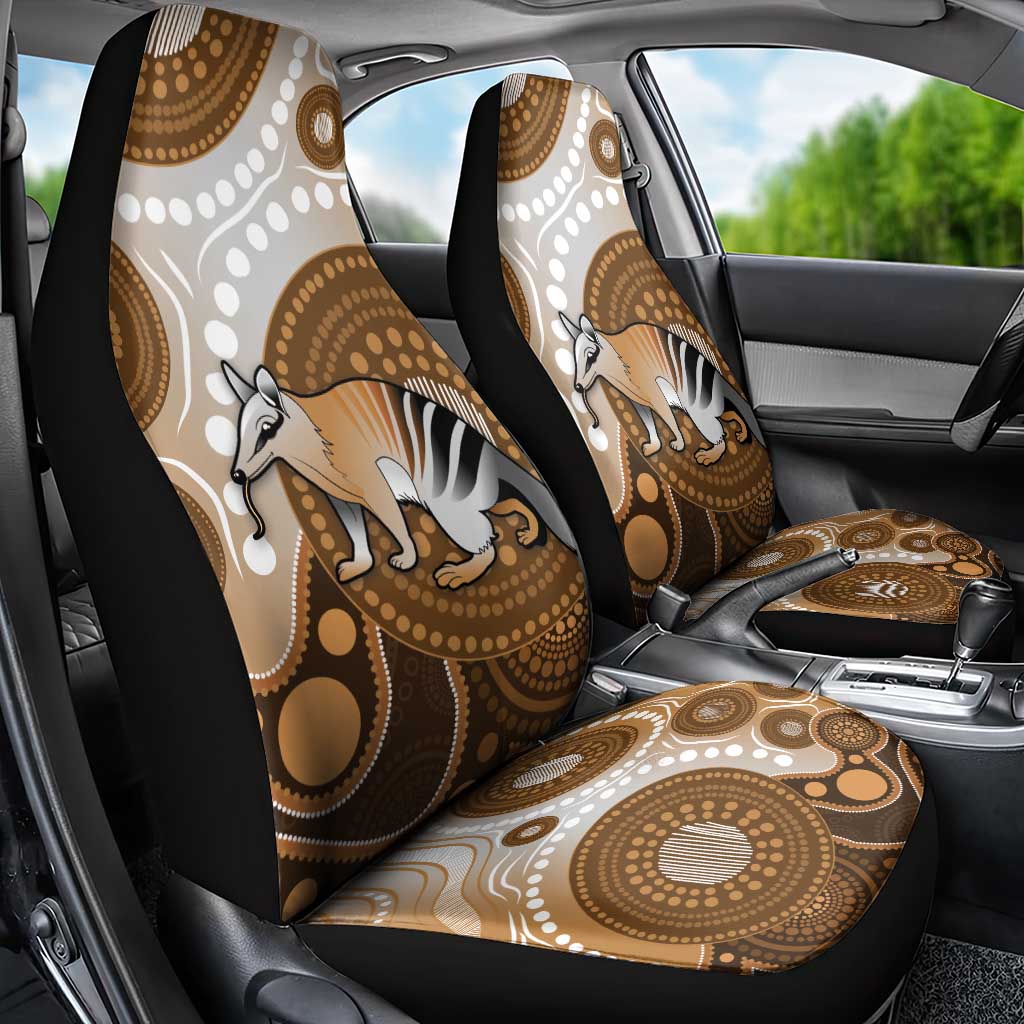 Numbat Australia Car Seat Cover Myrmecobius Fasciatus Indigenous Art - Aussie Hoodie