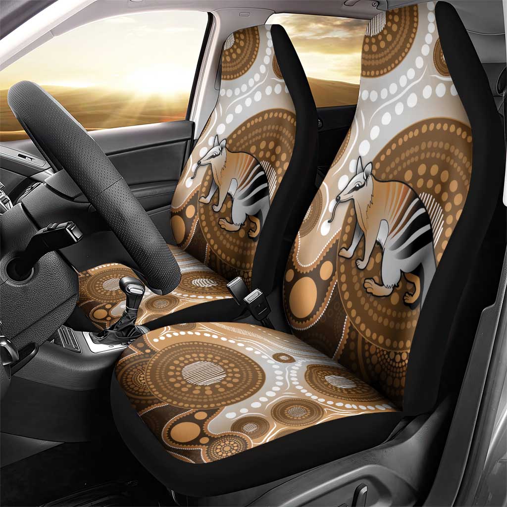 Numbat Australia Car Seat Cover Myrmecobius Fasciatus Indigenous Art - Aussie Hoodie