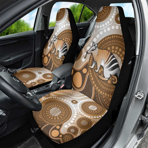 Numbat Australia Car Seat Cover Myrmecobius Fasciatus Indigenous Art - Aussie Hoodie