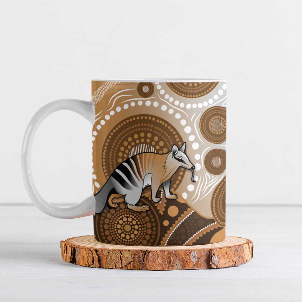 Numbat Australia Ceramic Mug Myrmecobius Fasciatus Indigenous Art - Aussie Hoodie