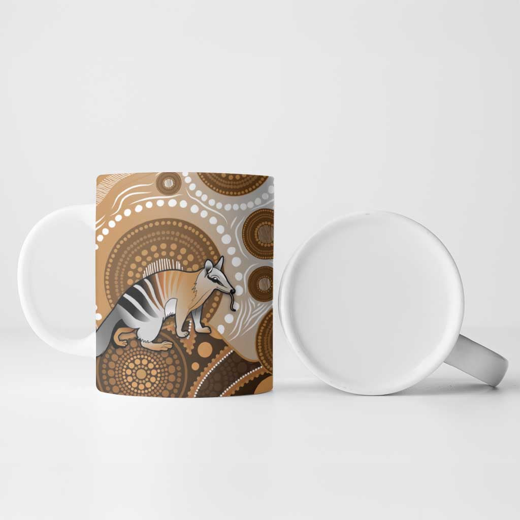 Numbat Australia Ceramic Mug Myrmecobius Fasciatus Indigenous Art - Aussie Hoodie