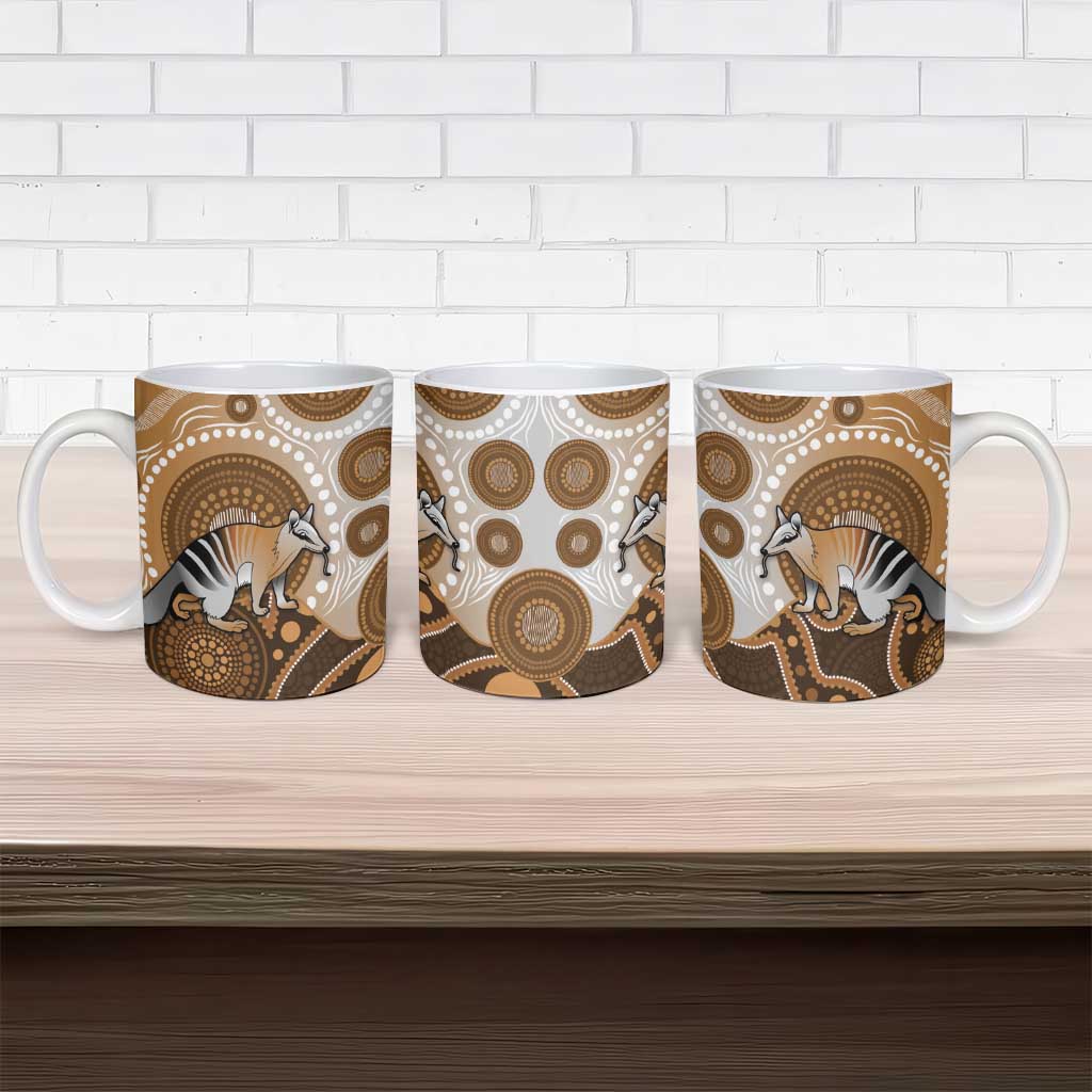 Numbat Australia Ceramic Mug Myrmecobius Fasciatus Indigenous Art - Aussie Hoodie