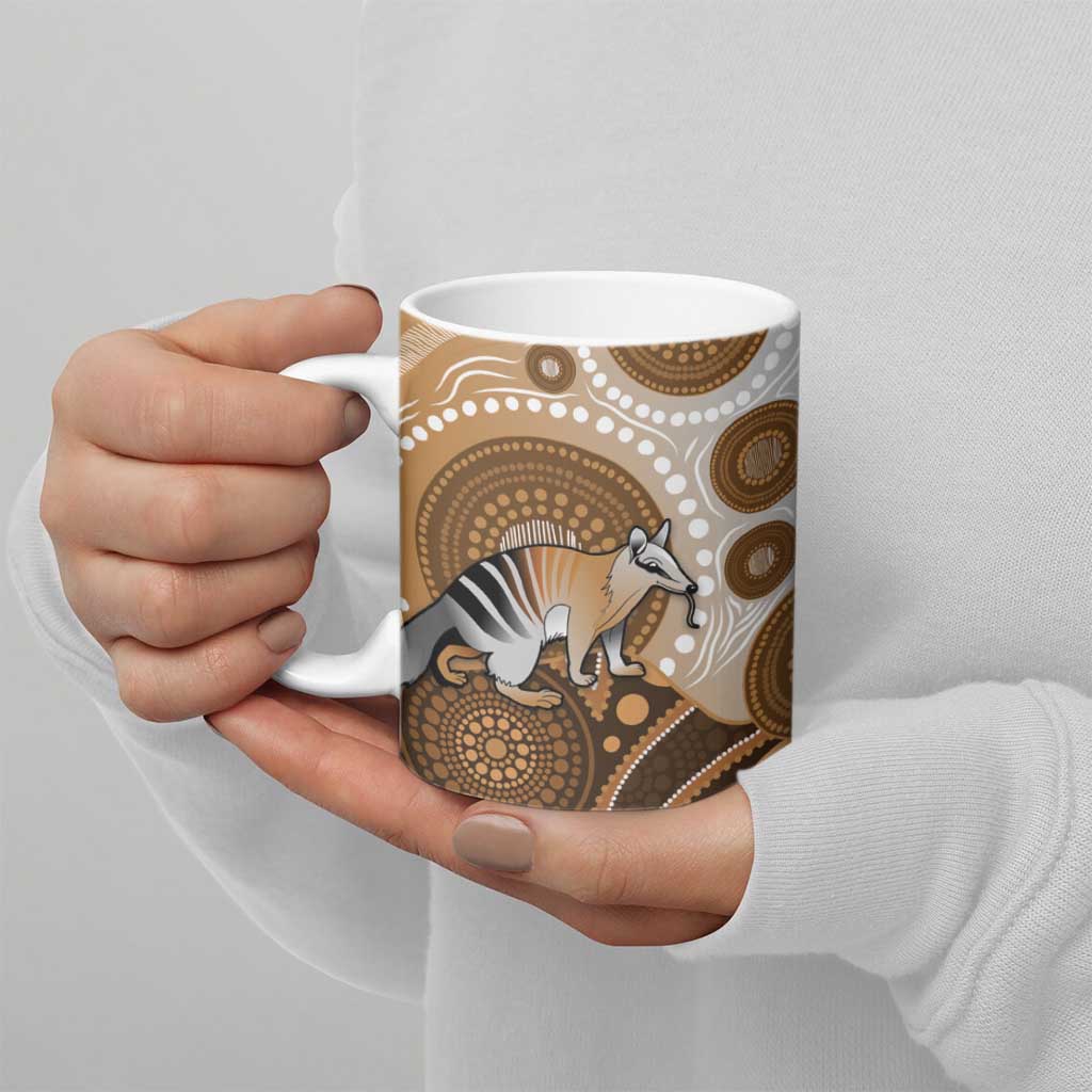 Numbat Australia Ceramic Mug Myrmecobius Fasciatus Indigenous Art - Aussie Hoodie