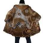 Numbat Australia Cloak Myrmecobius Fasciatus Indigenous Art - Aussie Hoodie