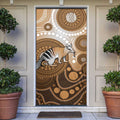 Numbat Australia Door Cover Myrmecobius Fasciatus Indigenous Art - Aussie Hoodie