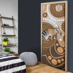Numbat Australia Door Cover Myrmecobius Fasciatus Indigenous Art - Aussie Hoodie