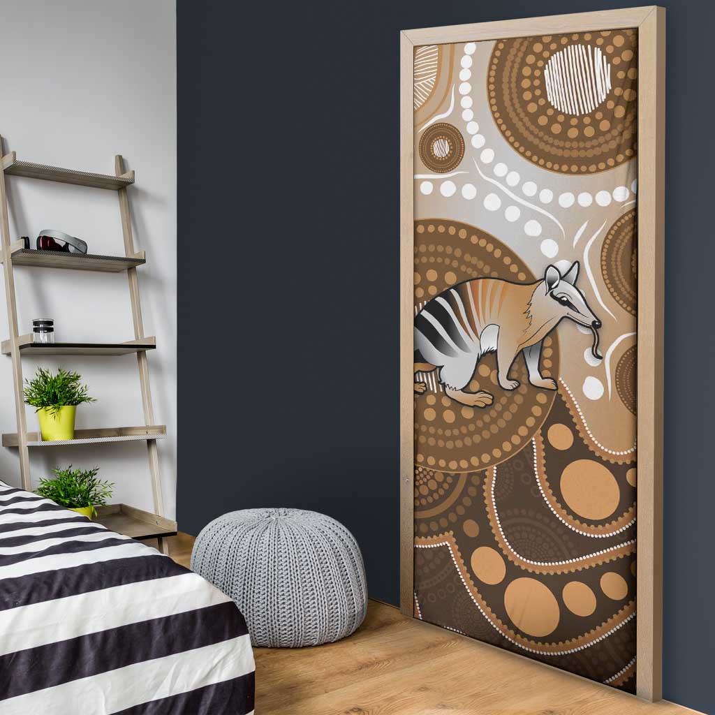 Numbat Australia Door Cover Myrmecobius Fasciatus Indigenous Art - Aussie Hoodie