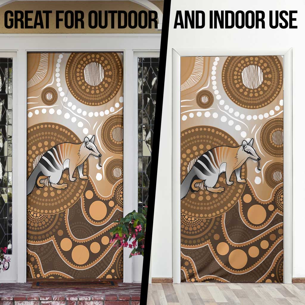 Numbat Australia Door Cover Myrmecobius Fasciatus Indigenous Art - Aussie Hoodie