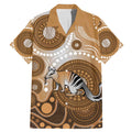 Numbat Australia Family Matching Mermaid Dress and Hawaiian Shirt Myrmecobius Fasciatus Indigenous Art - Aussie Hoodie