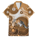 Numbat Australia Family Matching Mermaid Dress and Hawaiian Shirt Myrmecobius Fasciatus Indigenous Art - Aussie Hoodie