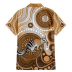 Numbat Australia Family Matching Mermaid Dress and Hawaiian Shirt Myrmecobius Fasciatus Indigenous Art - Aussie Hoodie