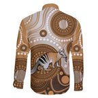 Numbat Australia Family Matching Puletasi and Hawaiian Shirt Myrmecobius Fasciatus Indigenous Art - Aussie Hoodie