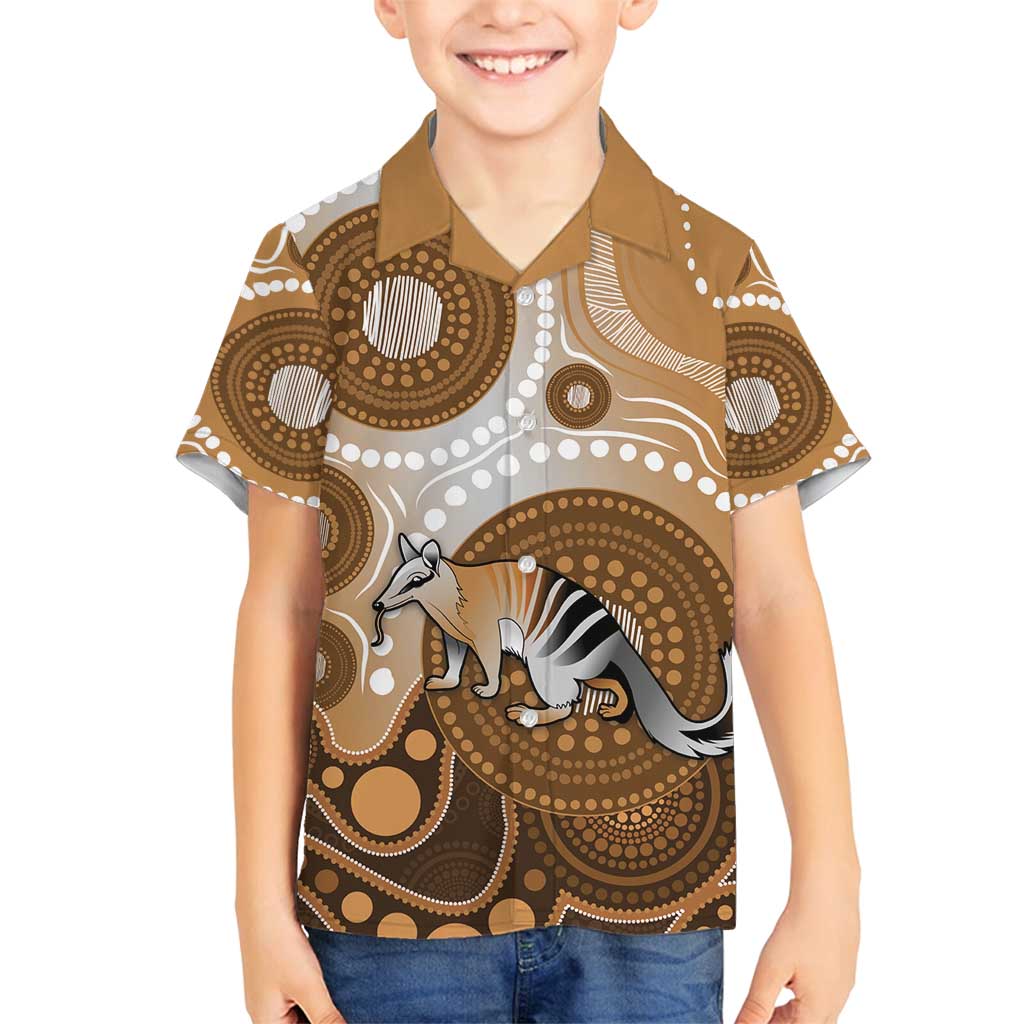 Numbat Australia Family Matching Puletasi and Hawaiian Shirt Myrmecobius Fasciatus Indigenous Art - Aussie Hoodie