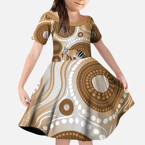 Numbat Australia Family Matching Summer Maxi Dress and Hawaiian Shirt Myrmecobius Fasciatus Indigenous Art - Aussie Hoodie