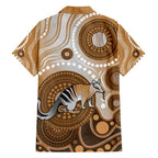 Numbat Australia Family Matching Summer Maxi Dress and Hawaiian Shirt Myrmecobius Fasciatus Indigenous Art - Aussie Hoodie