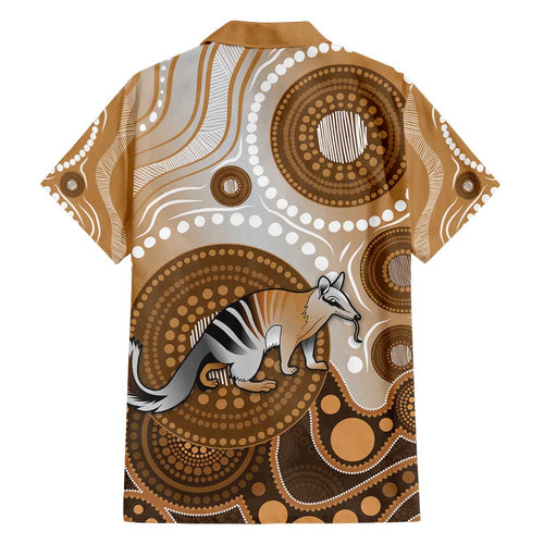 Numbat Australia Family Matching Summer Maxi Dress and Hawaiian Shirt Myrmecobius Fasciatus Indigenous Art - Aussie Hoodie