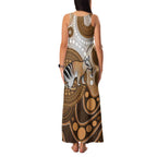 Numbat Australia Family Matching Tank Maxi Dress and Hawaiian Shirt Myrmecobius Fasciatus Indigenous Art - Aussie Hoodie